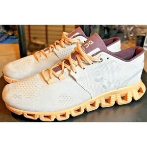 On Cloud Running X Lightweight Sneakers Gray/Peach/Purple Women's Size 6